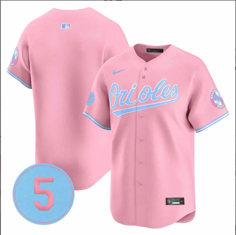 Men Baltimore Orioles blank pink 2024 Nike MLB jersey